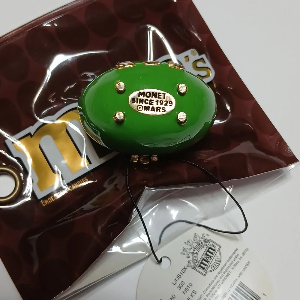 M&M Monet Green Character Enamel Keepsake Trinket Box